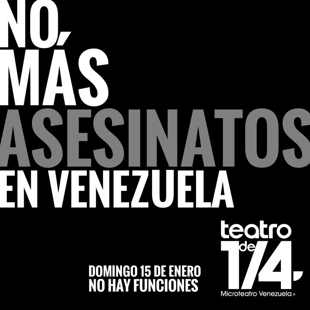 Están asesinado el arte, la cultural, el comercio, el deporte y el futuro... Ya Basta!