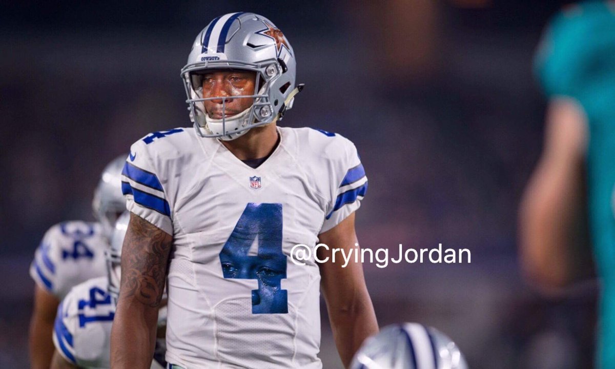 CryingJordan's tweet photo. Dak....

Credit - @bighurtrocks https://t.co/n6tcWwj4hD