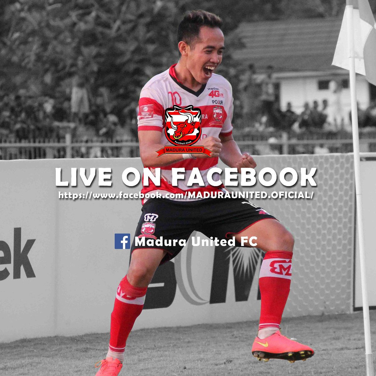 MaduraUnitedFC's tweet photo. Uji coba Sore nanti Madura United FC vs Tunas remaja Ledok ombo akan di siarkan live Facebook. Silahkan like fanpage Madura United FC. https://t.co/3i9IdNQehq