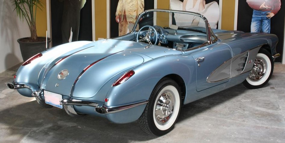 58 corvette silver blue 58 corvette silver blue