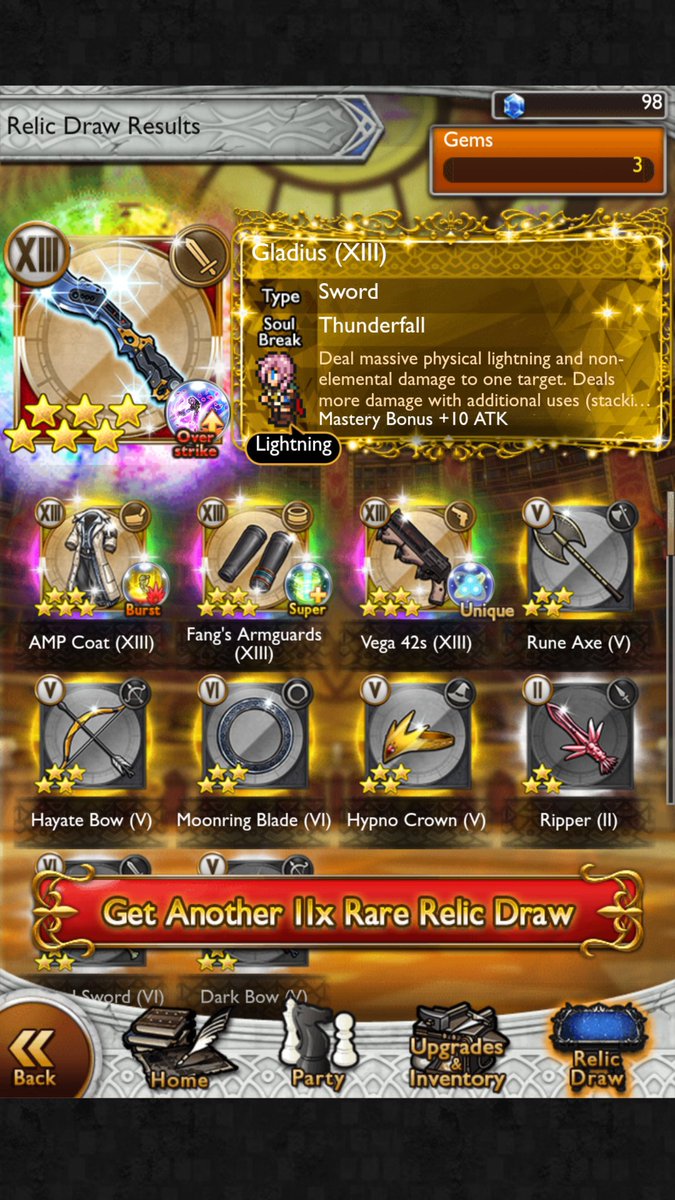 scrubbyd_aus's tweet photo. Late decision on XIII-1 pull with some advice from the guys @FFRKCentral hosted slack chat. #drawoftheweek ? #FFRK https://t.co/wcfRJzyjTK