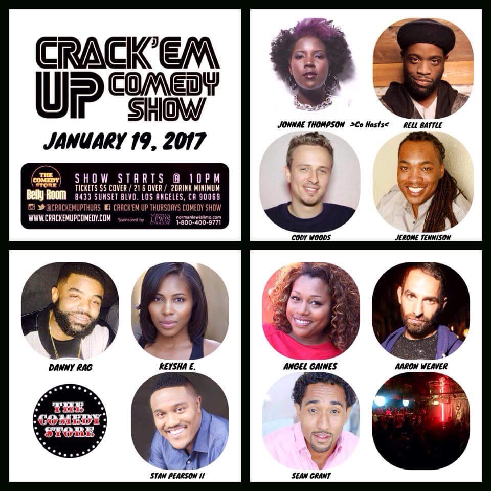 jonnaethompson's tweet photo. Catch me & @RellBattle hosting @CrackEmUpThurs this week @TheComedyStore ! #guaranteedlaughter https://t.co/FUmJ0kbLFH