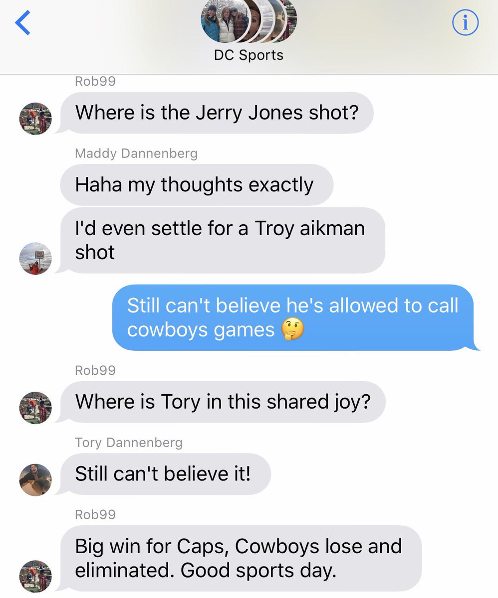 cldberg's tweet photo. I love my family so much #sharedjoy #dallasfail #rob99 @tdberg21 @MaddyDannenberg https://t.co/7Bvv5NsvBC