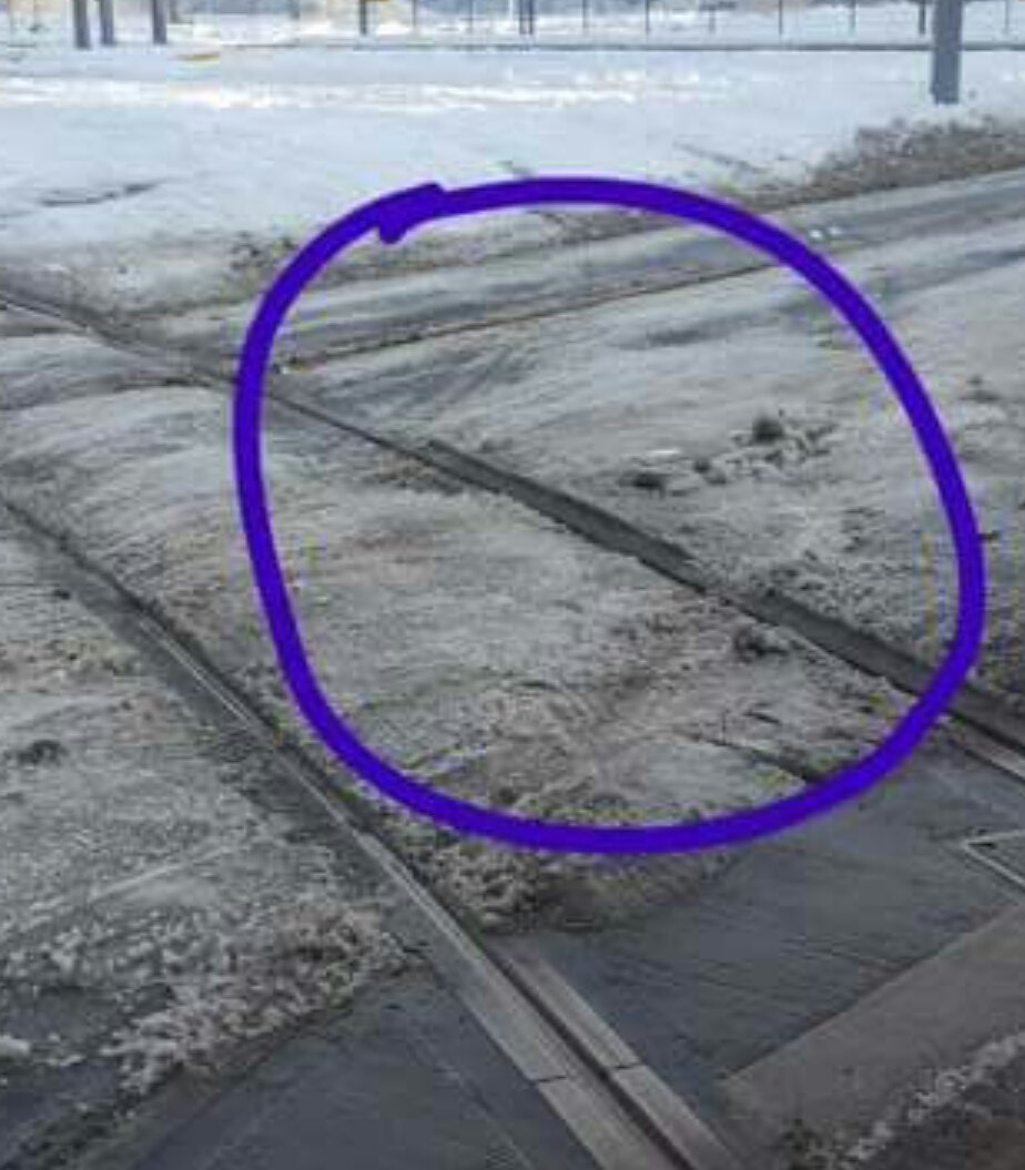 PdxBusDriver's tweet image. Portland streetcar derailed today during a test run  they were able to pull it back and it fell back in the clean track not iced over one