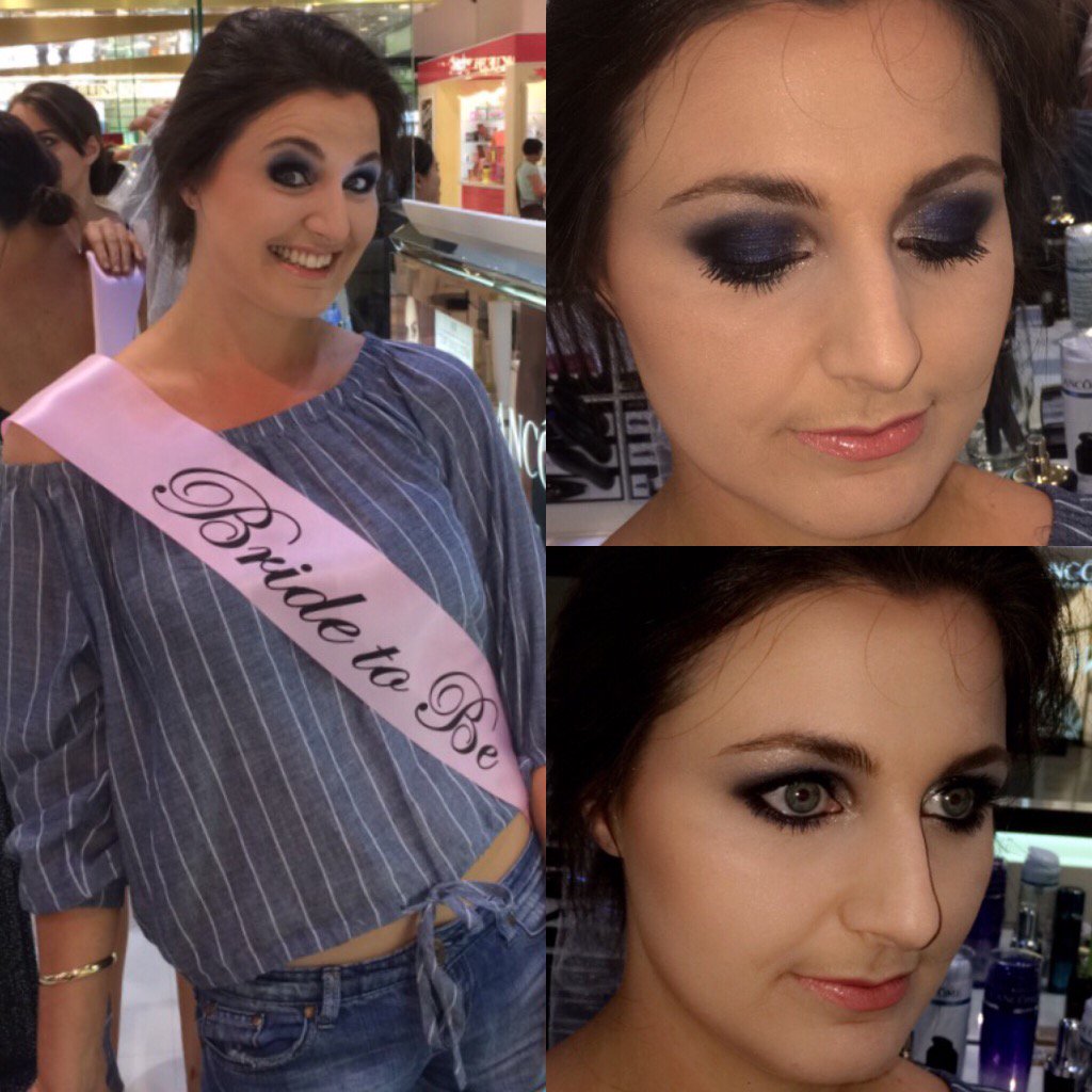 artisthetical's tweet photo. My first makeover for 2017 on the lovely Katie for her Hen's do! Have a great night! @LancomeFrance #smokeyeye https://t.co/9f3rLD2IhI