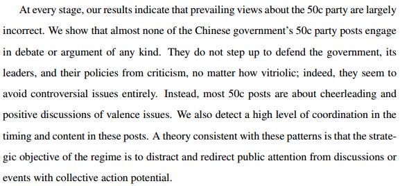 How the Chinese government fabricates social media posts for strategic distraction gking.harvard.edu/50c <a href="/kinggary/">Gary King</a>