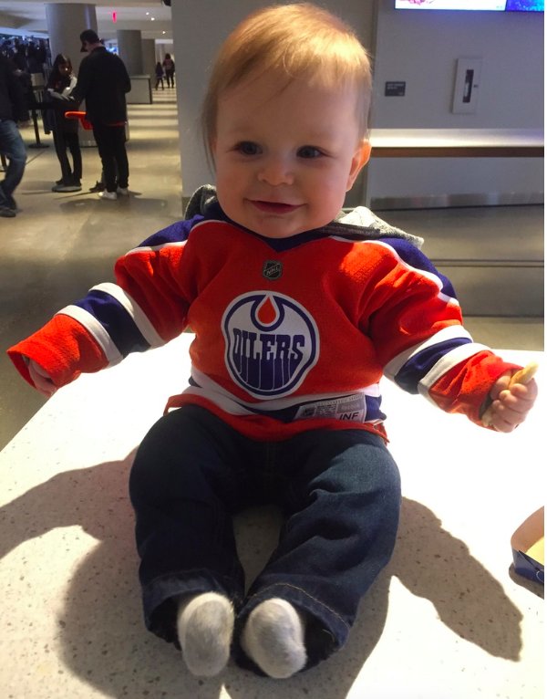 SamanthBuccino's tweet photo. @Trifletweeter This little #juniorjay was cheering for both his "home teams" today! https://t.co/HTSP3ZyupR