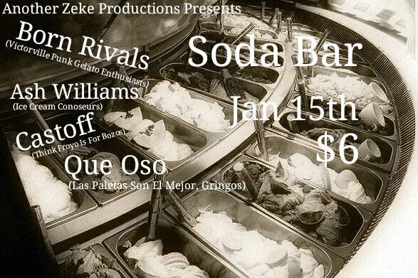 TONIGHT @ Soda Bar – @Born_Rivals w/ <a href="/AshWilliamsBand/">Ash Williams</a> <a href="/CastoffPunk/">CastoffPunk</a> <a href="/que_oso_is_rad/">QUE OSO!</a> • bit.ly/2hOrnyN • Doors 8:00 $6