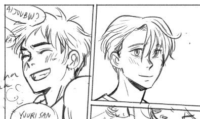 So I've sketched this 8 pg Yuri On Ice fan-comic and god knows when I'll ever ink it, but here's some sneak peeks b/c I crave praise 