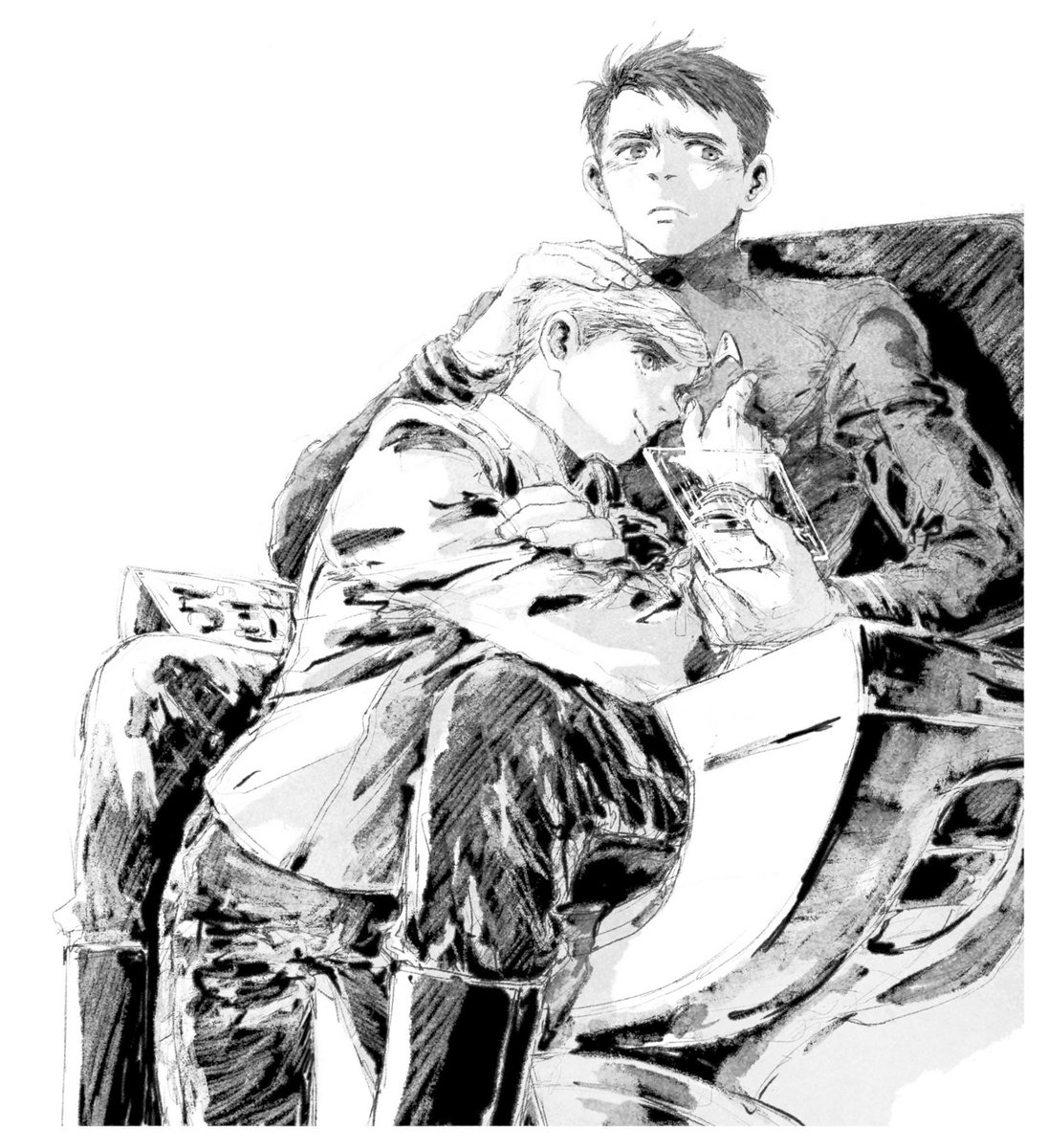 클임님하고 미르꾸님 트윈지 축전으로 드렸던 본즈커크
(는 클임님 리퀘 : 본즈 화나게 하고 애교 부리는 커크랑 자기도 모르게 머리 쓰다듬는 본즈,,,)