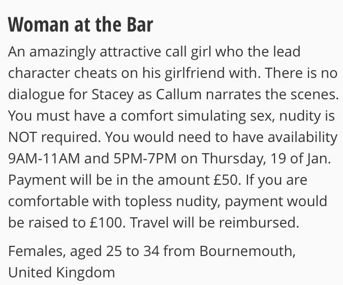Right, let's smash #BlueMonday &amp; get on the casting sites &amp; find ourselves some damn good wor-, oh, sure...