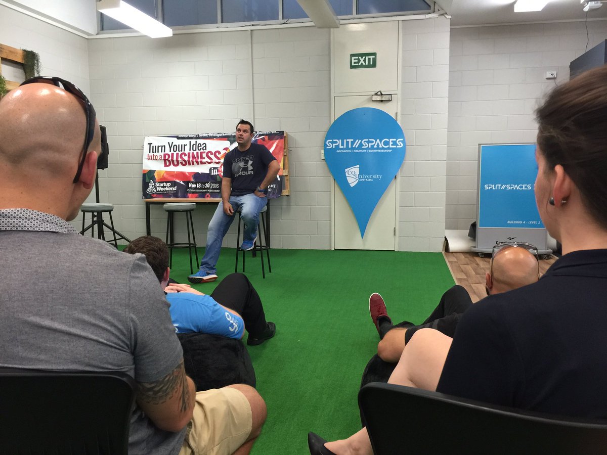 SplitSpaces's tweet image. Winner of 3 Startup Weekends.... Sharing his experiences &amp;amp; journey. @startupmackay @BretLynch3 #splitspaces
