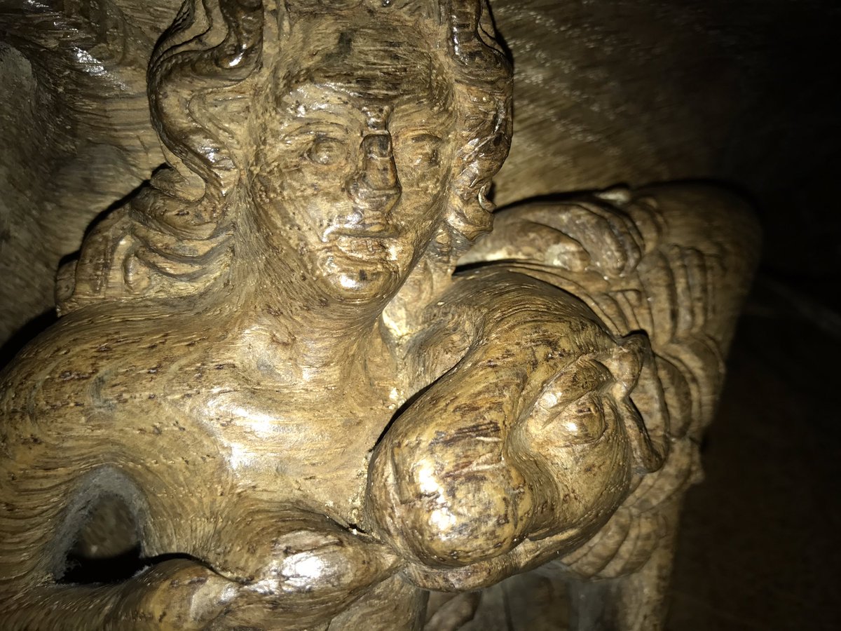 inner_lives's tweet photo. A mermaid suckling a lion on a medieval misericord in Norwich Cathedral. #MondayMermaid https://t.co/35zzIVGTjQ