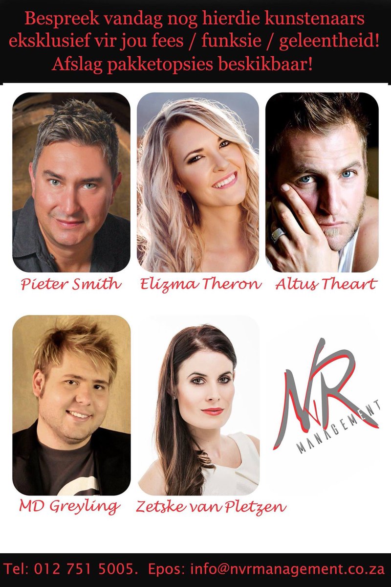 Opsoek na die heelbeste vermaak teen sakpaspryse? Bespreek vandag nog!