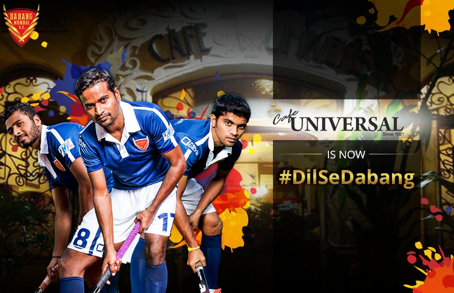DabangMumbaiHC's tweet image. Discuss the happenings of #HIL2017 over lip smacking food at our restaurant partner #CafeUniversal! #DilSeDabang #TheAlphas @HockeyIndiaLeag