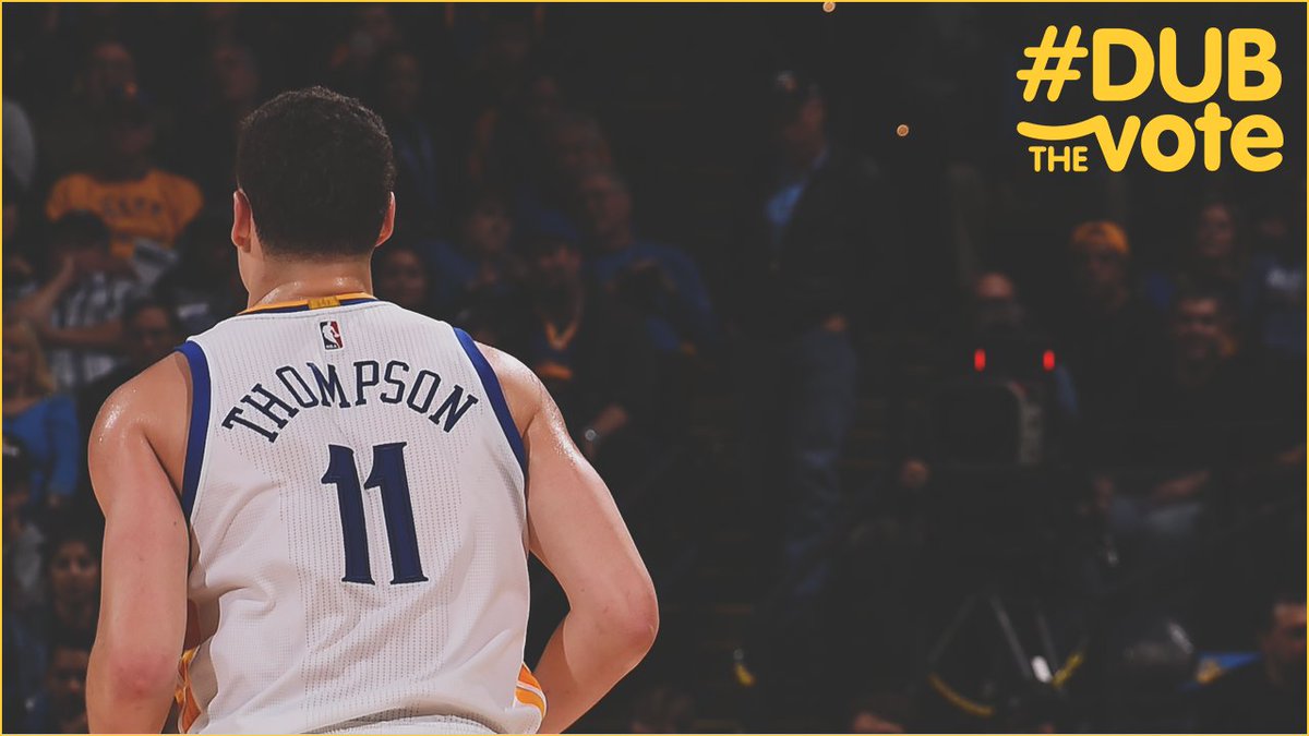 RT to #NBAVote for Klay Thompson ⭐️ #DubTheVote