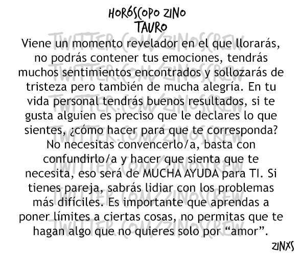 zinos__'s tweet photo. #HoróscopoZino #Tauro
Parte I, II &amp; III. https://t.co/lzBnzKoR9U