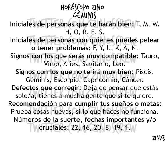 zinos__'s tweet photo. #HoróscopoZino #Géminis
Parte I, II &amp; III. https://t.co/m8SG73lKxt