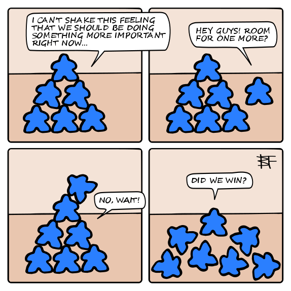 boardstiffcomic's tweet photo. Gotta fill the time between turns somehow! @RioGrandeGames #Carcassonne #SundayNightBoardGames https://t.co/JgDitcfdUZ
