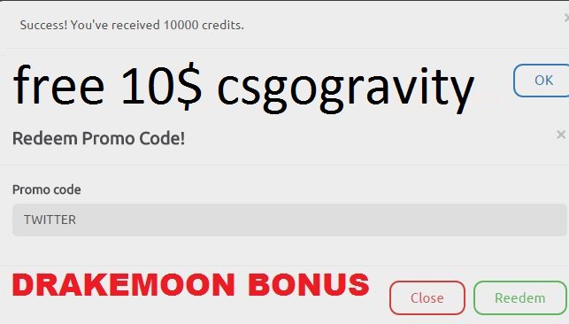 DrakaMaan's tweet photo. @DrakeMoon THE LINK TO GET 10$ FREE ON CSGOGRAVITY(https://t.co/16gQyH6ogT) https://t.co/E2oSmK2ZAE