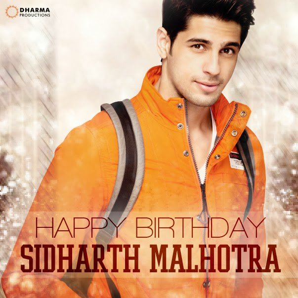 We wish Sidharth Malhotra A VERY HAPPY BIRTHDAY  