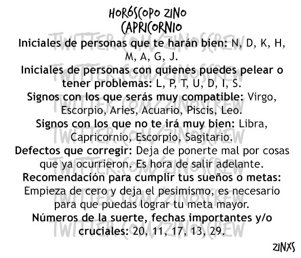 zinos__'s tweet photo. #HoróscopoZino #Capricornio
Parte I, II &amp; III. https://t.co/v1djQnhQMd