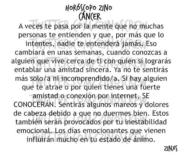 zinos__'s tweet photo. #HoróscopoZino #Cáncer
Parte I, II &amp; III. https://t.co/tuXKH9yN0X