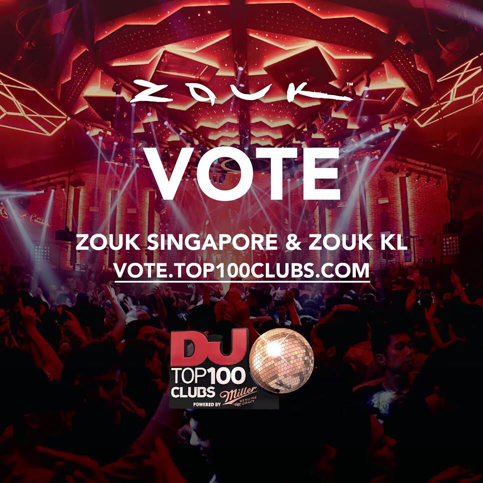 SPStudentsUnion's tweet photo. Time to vote for the longest standing club in Singapore! Vote Zouk Singapore as your favourite club @ https://t.co/hZlSFLbiQR #ZoukSingapore https://t.co/ecRdInh2fZ