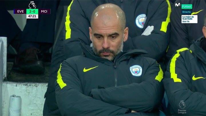 Footballogue's tweet photo. [#Décla💬] Guardiola: "C’est terrible pour mes joueurs. Nous avons 1 semaine pour réfléchir à ce que nous allons faire pour battre Tottenham" https://t.co/pvIS4AuAeA