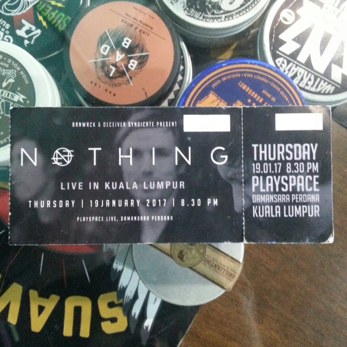 Mohdyoe's tweet photo. Ticket @BandofNOTHING presale nk letgo. Rm50. WA 0179193531(yoe) first come first serve. #nothingkl https://t.co/APFulsdhda