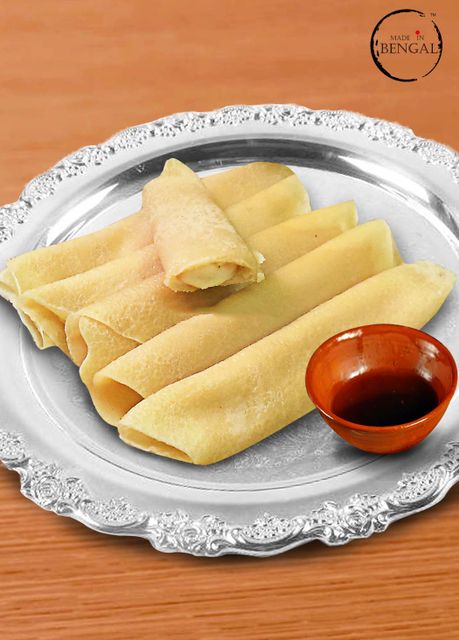MadeInBengal's tweet photo. Patisapta, a bengali pancake stuffed with coconut mixed with nolen gur &amp; khoa .... Now available online --> https://t.co/1XQNGSNrra https://t.co/x1n8vdwyKP