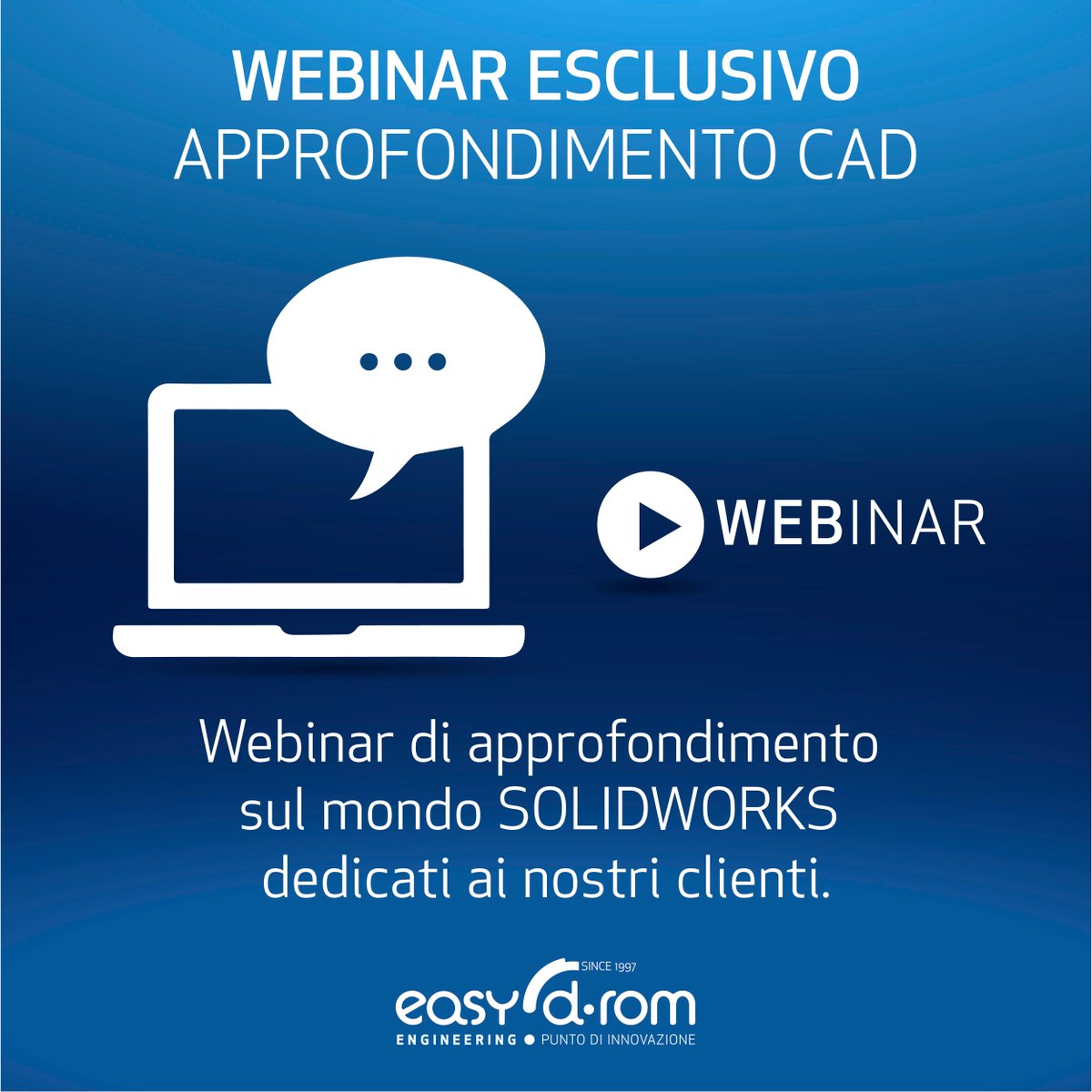 easydrom's tweet image. #Webinar #SolidWorks per clienti #EasydRomEngineering!

Venerdì 20 Gennaio alle 15:00 - What&apos;s New SolidWorks 2017

#tecnologia #innovazione