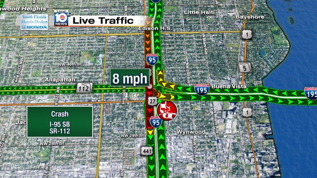 Crash on I-95 SB at SR-112 #traffic https://t.co/I3SHzbfwW1