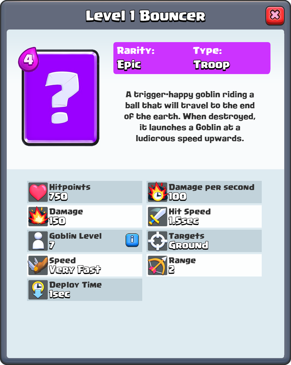 DylanMTSell's tweet image. Here are some Clash Royale card ideas....