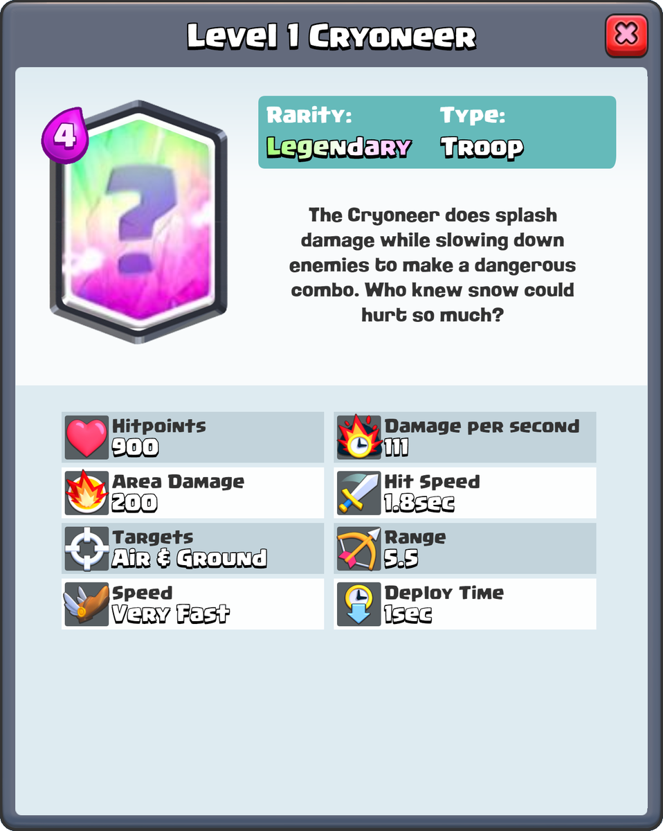 DylanMTSell's tweet image. Here are some Clash Royale card ideas....
