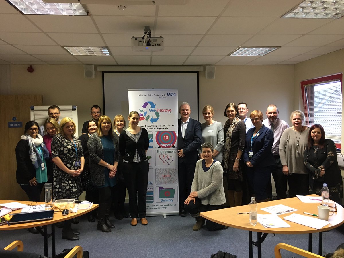 Colleagues on the January We-Improve foundation training. Open to all grades ,book your place on uLearn. <a href="/LPTnhs/">Leicestershire Partnership NHS Trust</a> #WeAreLPT #weimprove #team