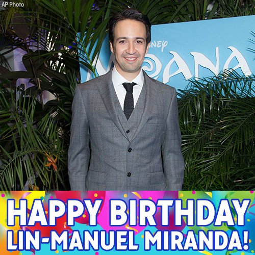 Happy Birthday to creator, Pulitzer Prize, Grammy, Emmy and Tony Award winner Miranda! 