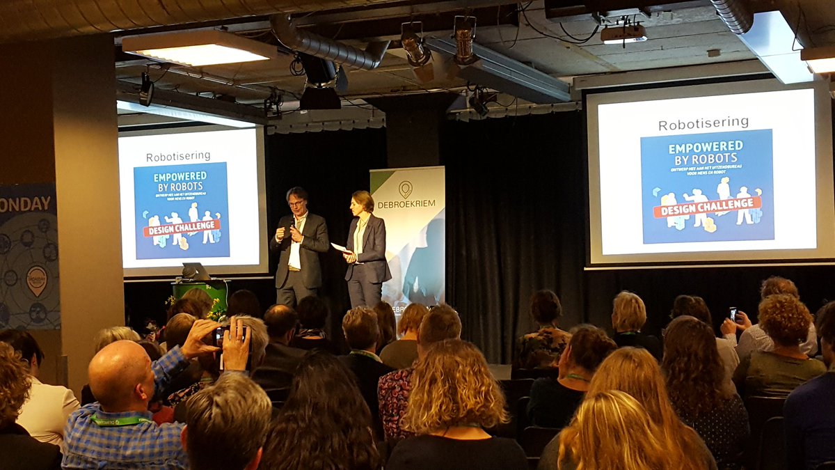 Durf te experimenteren om mensen aan werk te helpen en nieuwe banen te creëren, aldus @wethouderDepla  @DeBroekriem festival #blueMonday