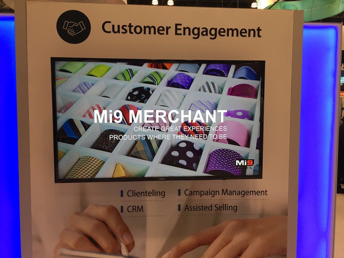 FASSONE's tweet photo. Visit Mi9 Retail at Booth #3917! Today Mi9 Retail will formally launch its new Business Intelligence and Retail Analytics solution. https://t.co/wCRJHkP2JG
