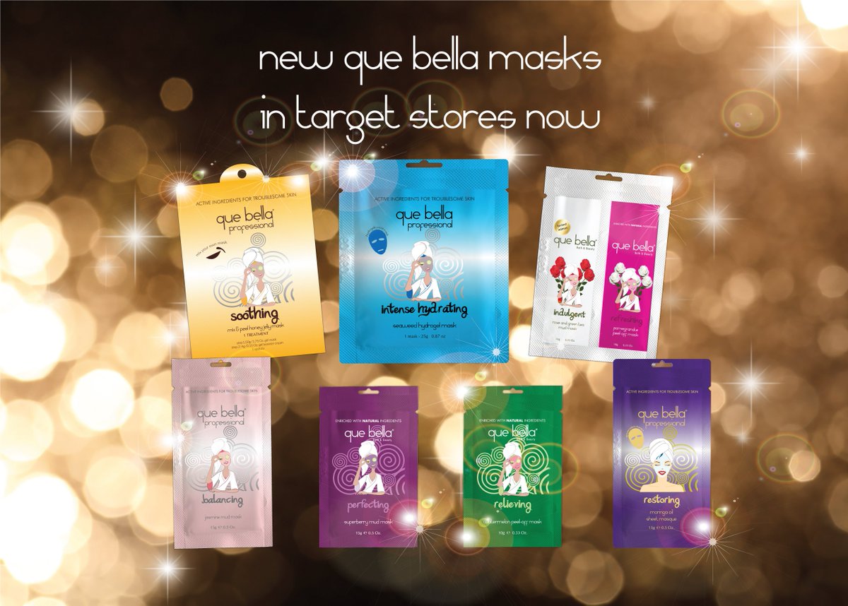 QueBellaBeauty's tweet photo. New Que Bella Masks in @Target stores now! Tag us in your #targethaul
#metimewithquebella
#skincare #TargetStyle #skincarehaul #beautyhaul https://t.co/y6YybWSh7H