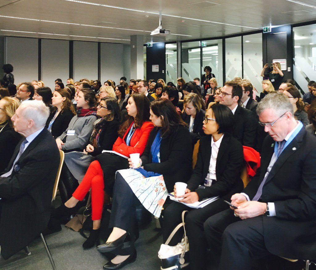 annaclaudiamori's tweet photo. Full house! We are bringing down legal barriers to women's economic empowerment. @verogbogbo @AmandaEllisGEM #WEPs https://t.co/YzUljr5oxd