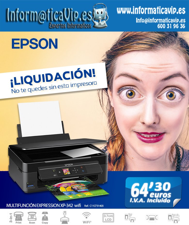 Informaticavip_'s tweet photo. No te quedes sin esta #impresora!! #Multifuncion #epson #informatica #electronica #impresorabarata #felizlunes #informaticavip #felizsemana https://t.co/jlIfGpL12o