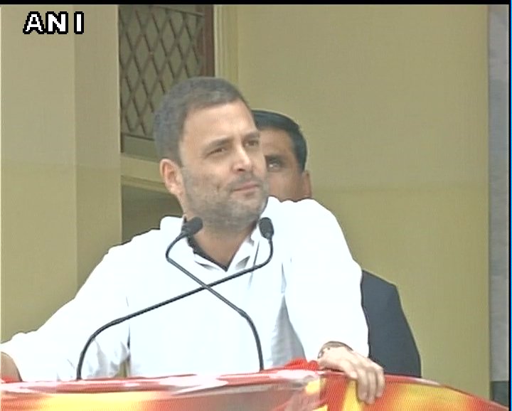 ANI's tweet photo. Since 7-8 months I am researching, I even googled about our party to see what is it that BJP-RSS want to destroy: Rahul Gandhi in Rishikesh https://t.co/kbBzExdJEy