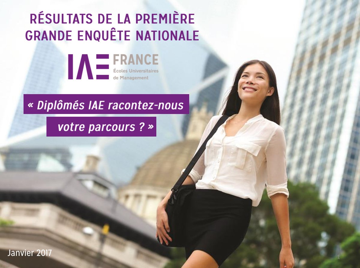 #IAE:PASSEPORT GAGNANT POUR L’ÉVOLUTION DE CARRIÈRE! Découvrez les résultats de notre enquête nationale #DiplômésIAE>iae-france.fr/enquete-2016-d…