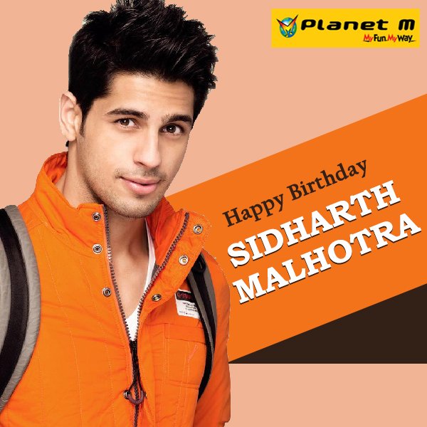PlanetM1's tweet photo. Planet M Wishing @S1dharthM a very Happy Birthday!

#HappyBirthdaySidharthMalhotra https://t.co/1Lad90sDeR