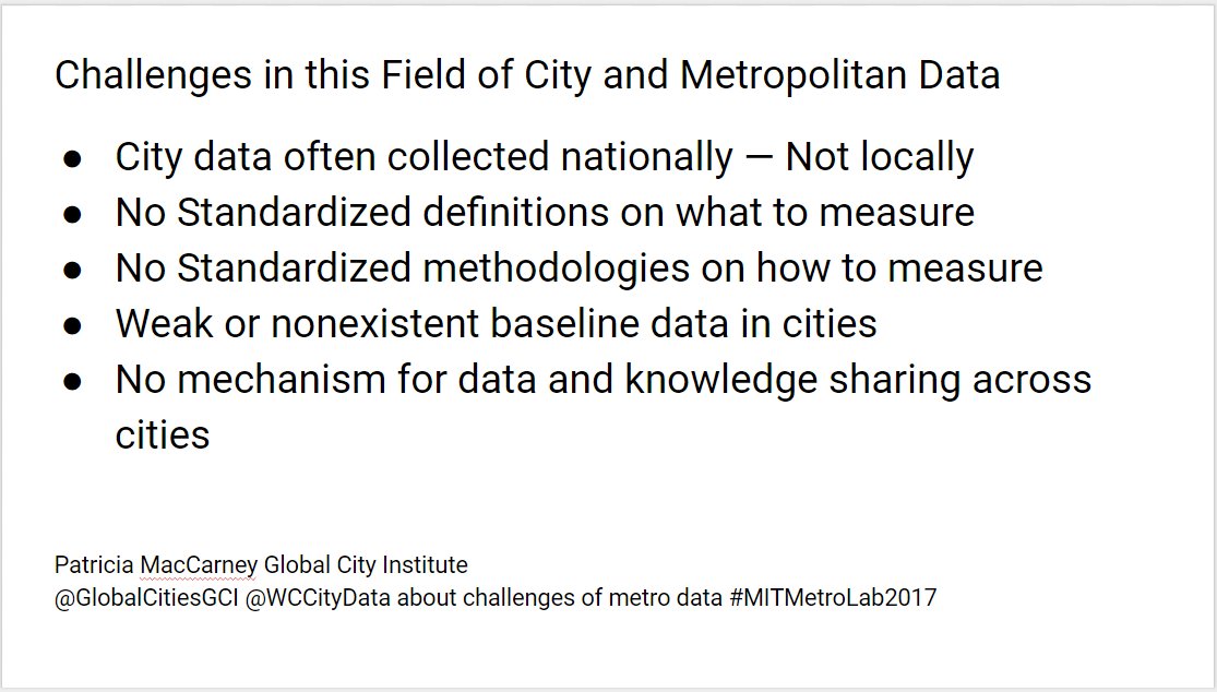 MonitorSmart's tweet photo. Challenges of metro data. Thanks to @MITMetroLab for sharing slides #MITMetroLab2017 #UrbanIndicators #smartcities https://t.co/bkoz7lHCcx