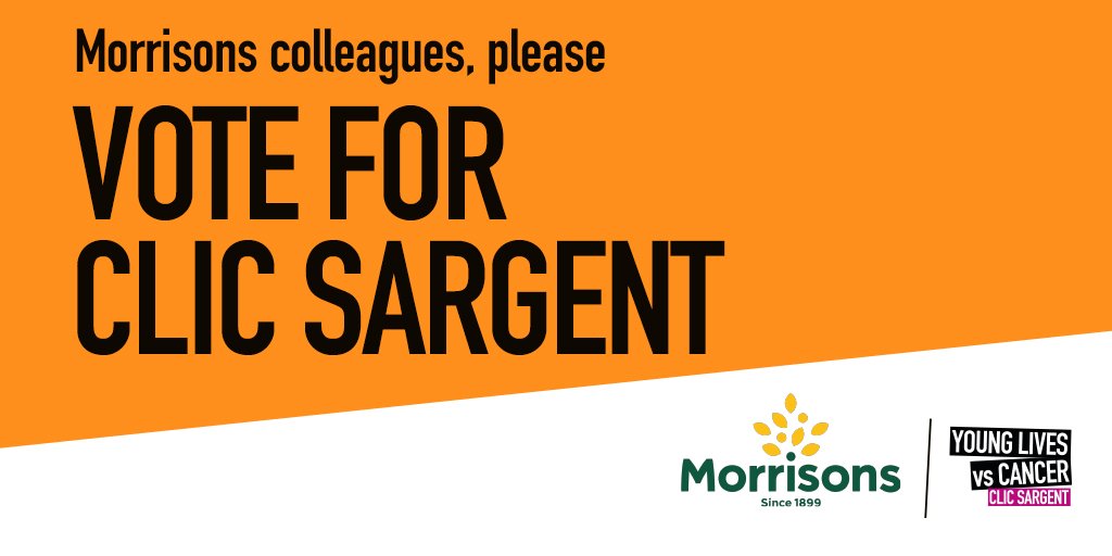 YLvsCancer's tweet photo. Morrisons staff can transform the lives of young cancer patients and their families if they #VoteCLICSargent https://t.co/9pnG2n30sO https://t.co/Bui9SPqHBk