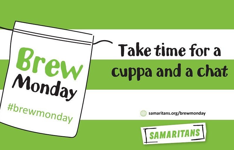 Nigelrefowens's tweet photo. #BrewMonday @Samaritans encouraging people to talk over a brew. Its a sign of strength to talk about your feelings https://t.co/onhFqHrTa6