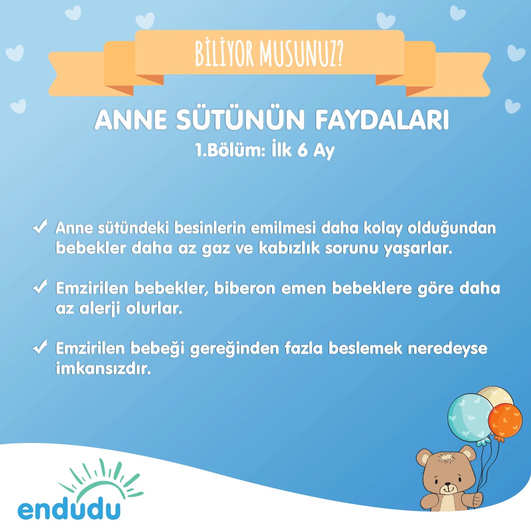 enduducom's tweet photo. Anne Sütünün Faydaları
#endududabilgi https://t.co/ecVYruVMy0