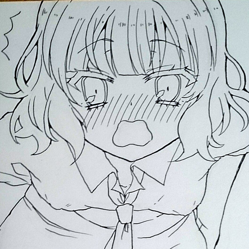 久々のアナログ 線がガッタガタ
